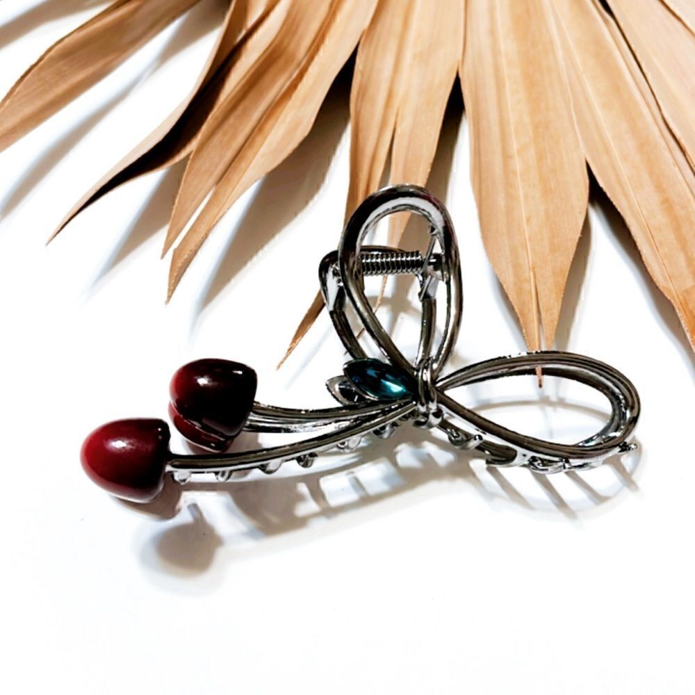 Cherry hair clips  #1019